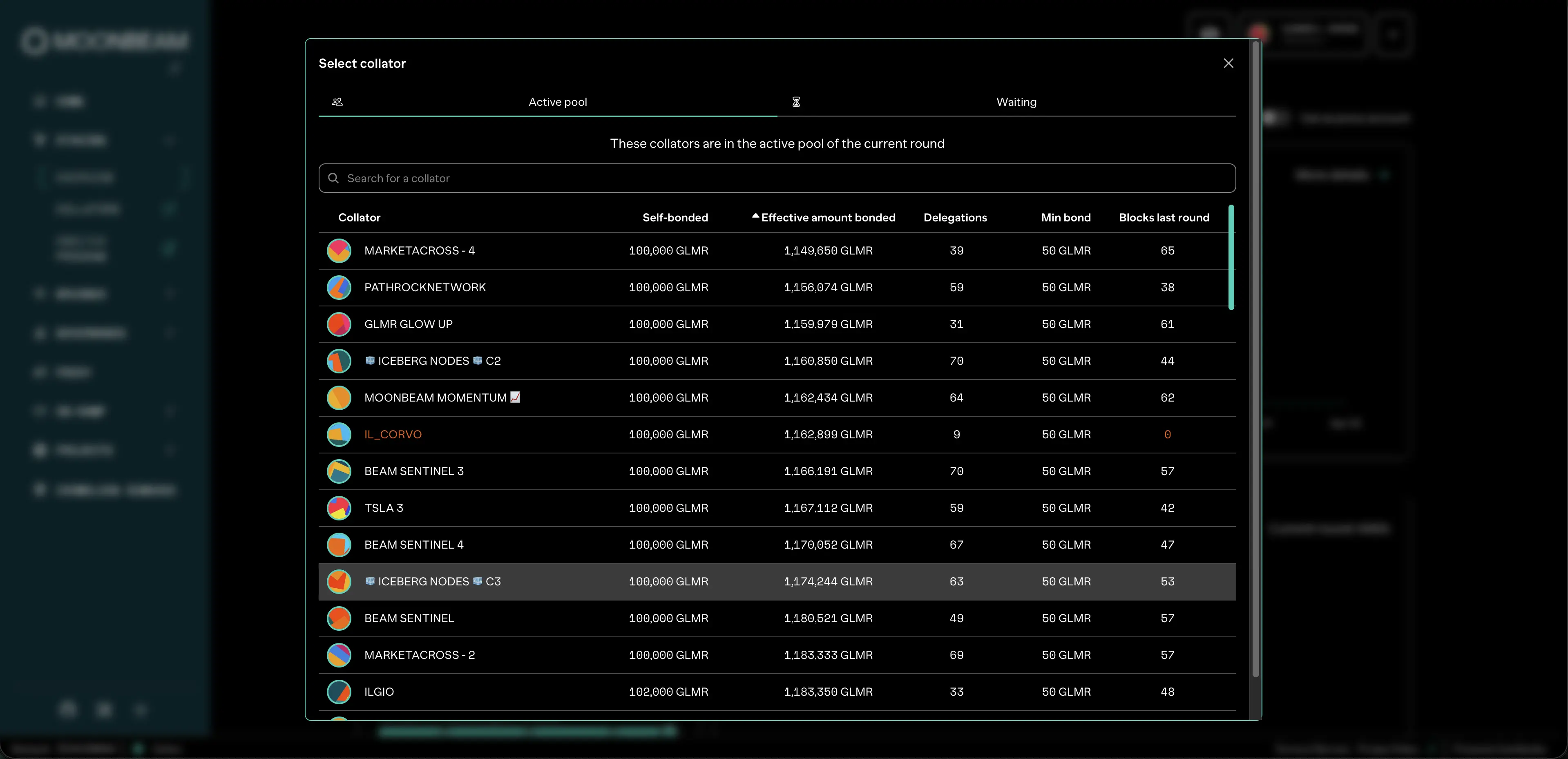 Moonbeam dApp — screenshot 3